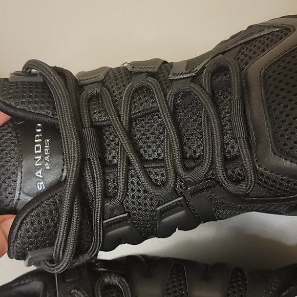 Sandro Leather Athletic Sneakers - Picture 6 of 10